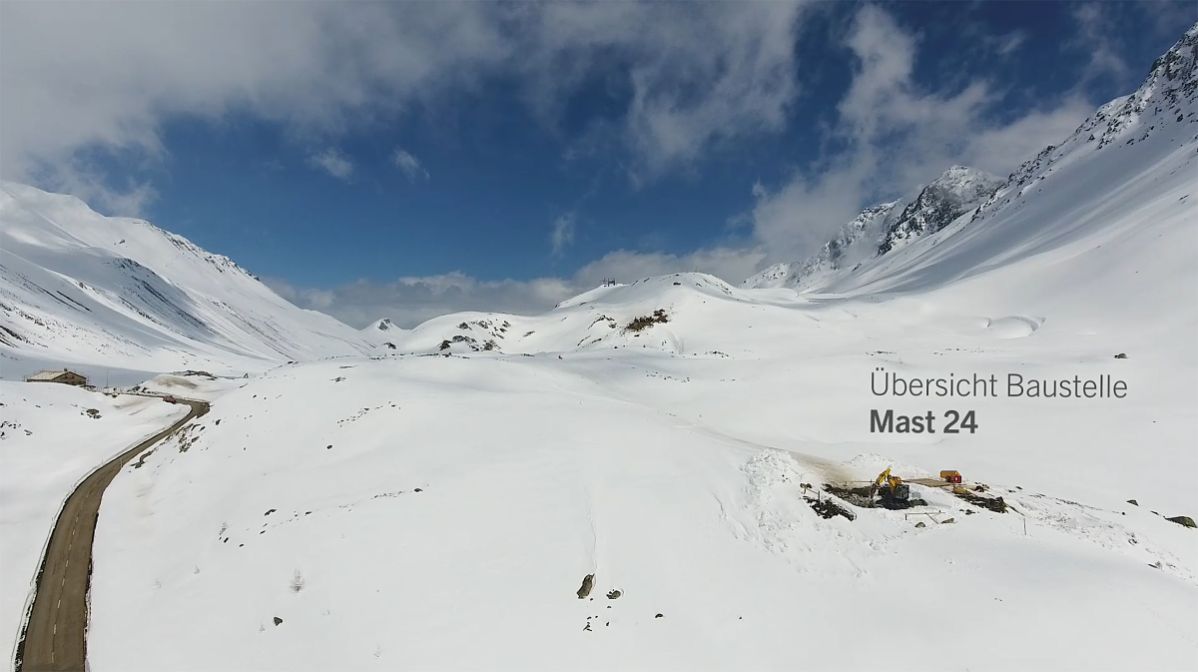 Fine dei lavori sul Passo dell'Albula